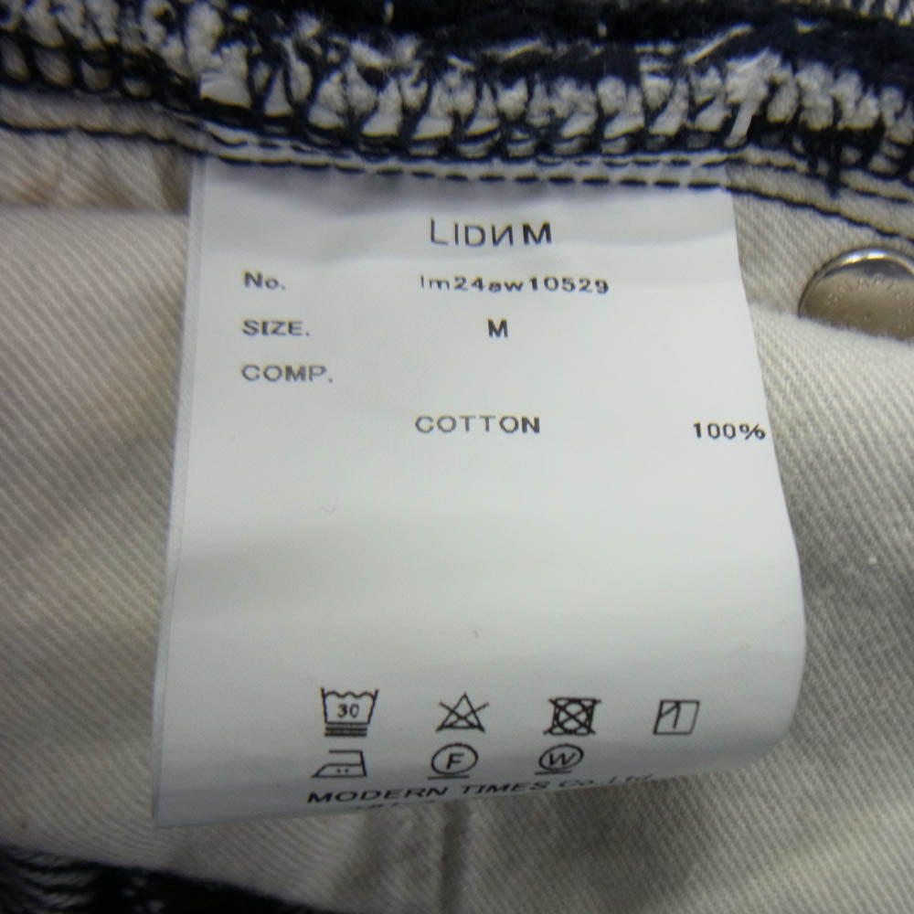 リドム lm24aw10529 ワイド ストレート デニム パンツ インディゴブルー系 M【中古】