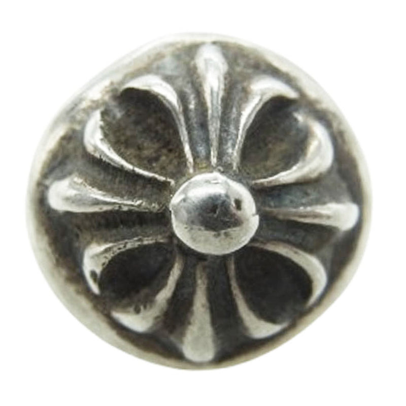 CHROME HEARTS クロムハーツ（原本無） STUD CRSBLL クロスボール スタッドピアス シルバー系【中古】