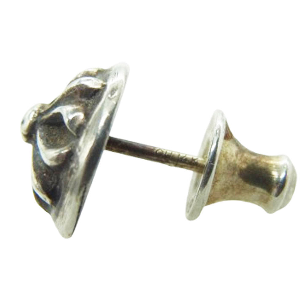 CHROME HEARTS クロムハーツ（原本無） STUD CRSBLL クロスボール スタッドピアス シルバー系【中古】