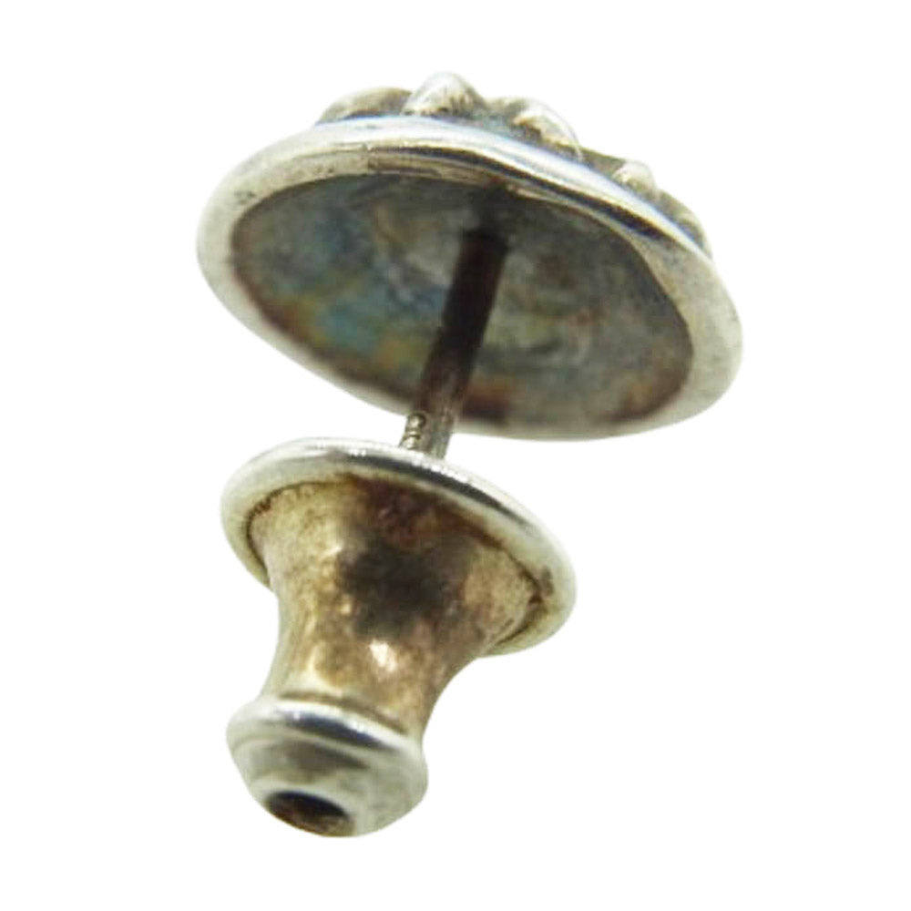 CHROME HEARTS クロムハーツ（原本無） STUD CRSBLL クロスボール スタッドピアス シルバー系【中古】