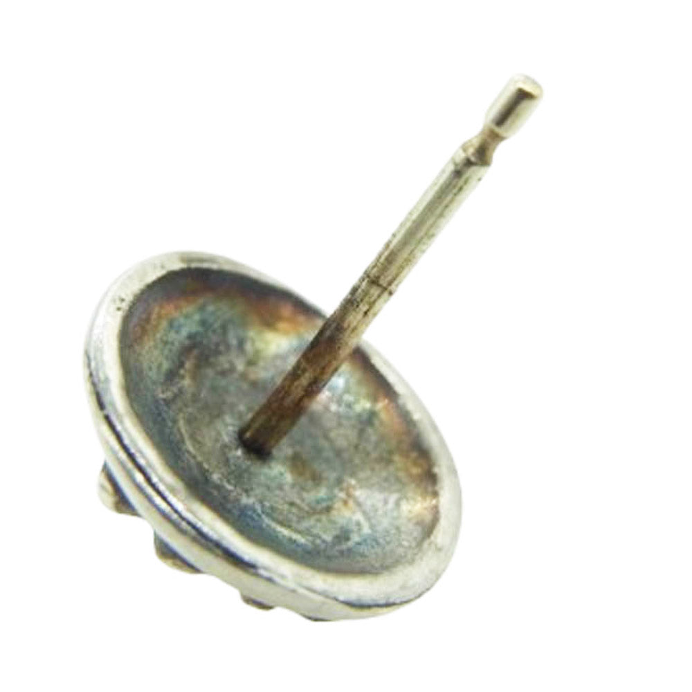 CHROME HEARTS クロムハーツ（原本無） STUD CRSBLL クロスボール スタッドピアス シルバー系【中古】