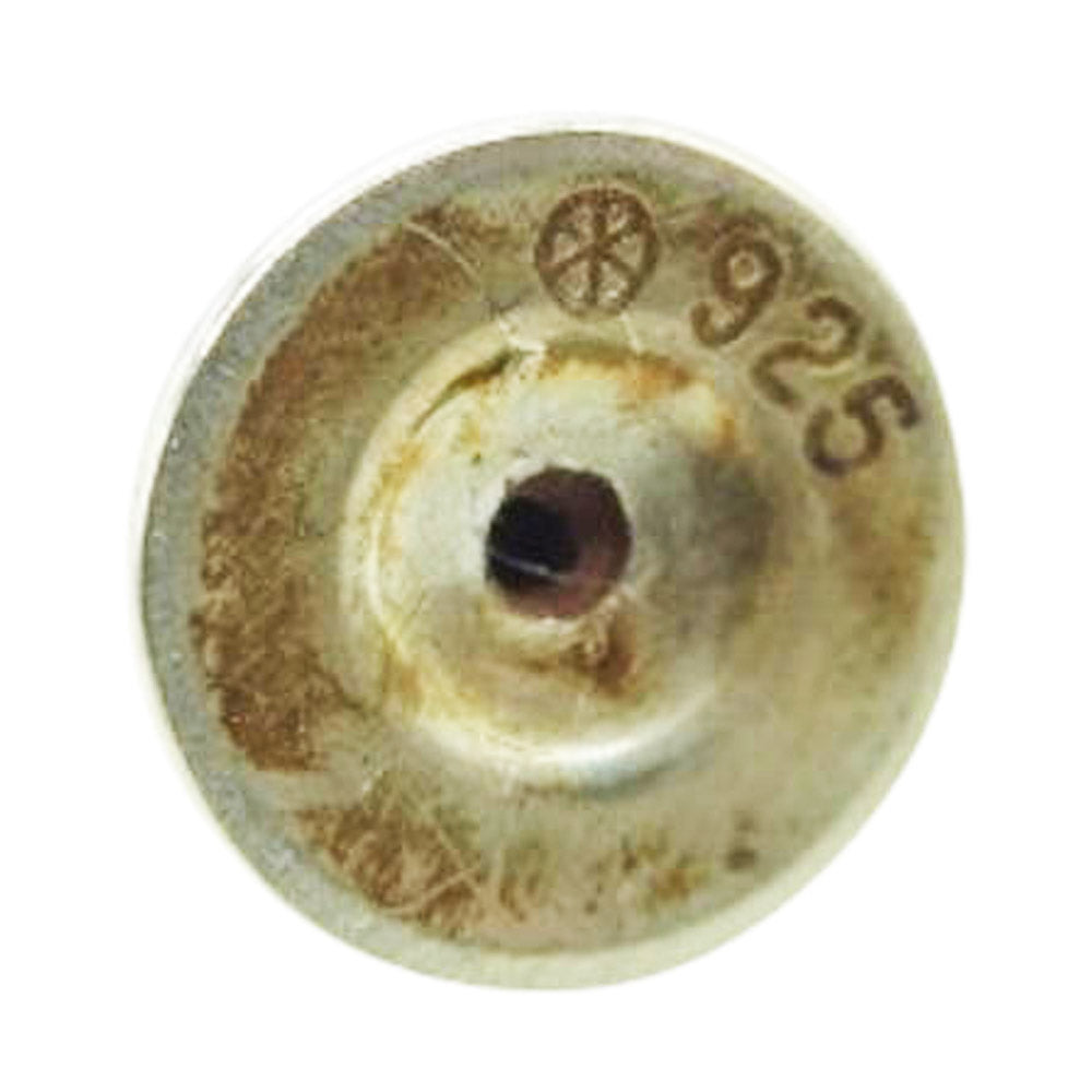 CHROME HEARTS クロムハーツ（原本無） STUD CRSBLL クロスボール スタッドピアス シルバー系【中古】