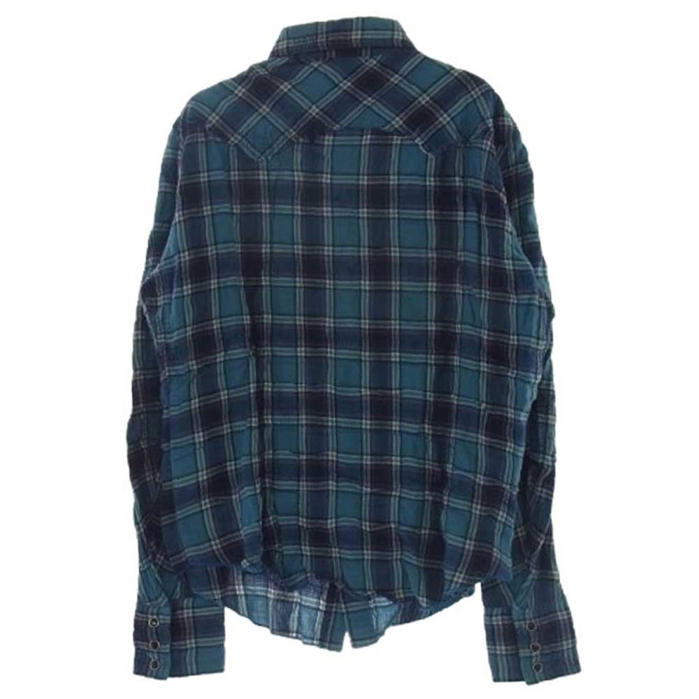 ロウハーツ ワッペン チェック 長袖 シャツ マルチカラー系 L【中古】