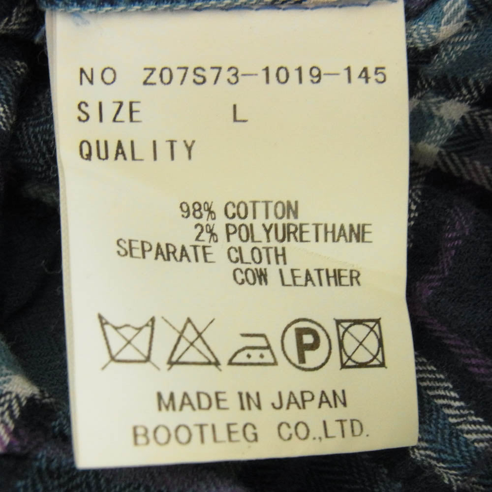 ロウハーツ ワッペン チェック 長袖 シャツ マルチカラー系 L【中古】