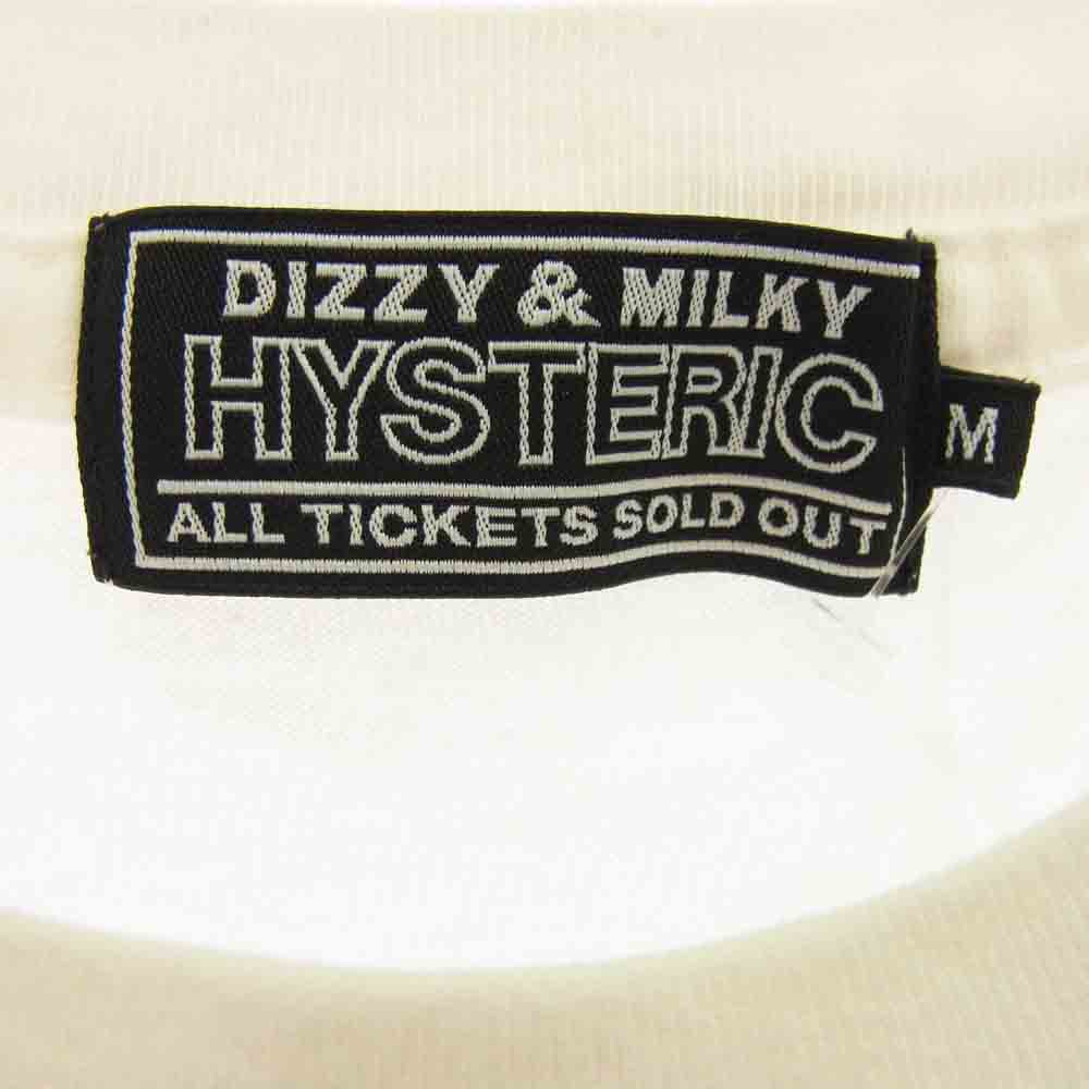 HYSTERIC GLAMOUR ヒステリックグラマー MND-HYS002 × MINEDENIM マインデニム デビル ステーキ 半袖 Tシャツ オフホワイト系 M【中古】