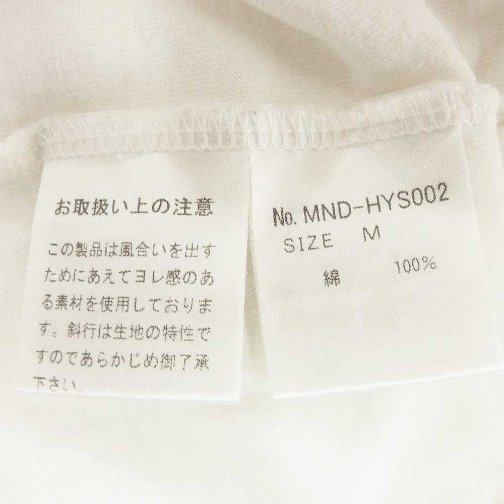 HYSTERIC GLAMOUR ヒステリックグラマー MND-HYS002 × MINEDENIM マインデニム デビル ステーキ 半袖 Tシャツ オフホワイト系 M【中古】