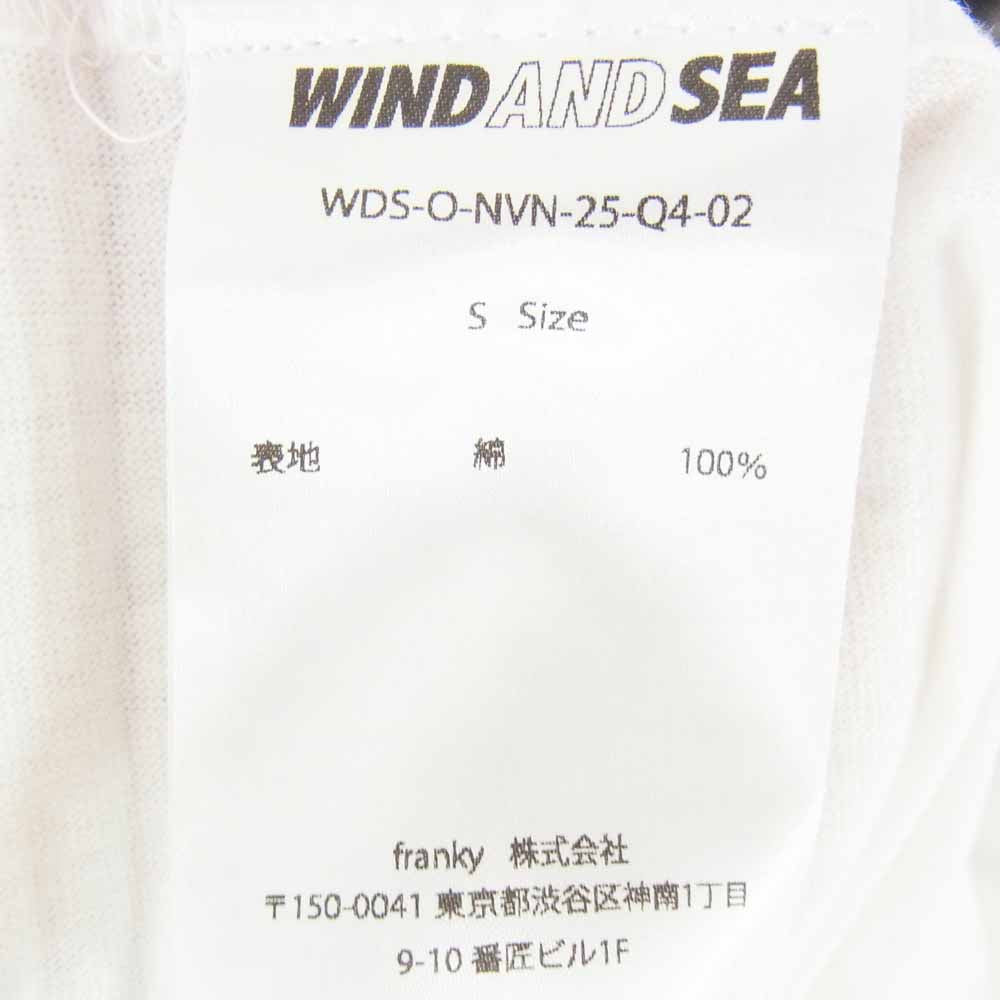 WIND AND SEA ウィンダンシー WDS-O-NVN-25-Q4-02 NIRVANA ニルヴァーナ NEVERMIND TEE 半袖 Tシャツ ホワイト系 S【美品】【中古】