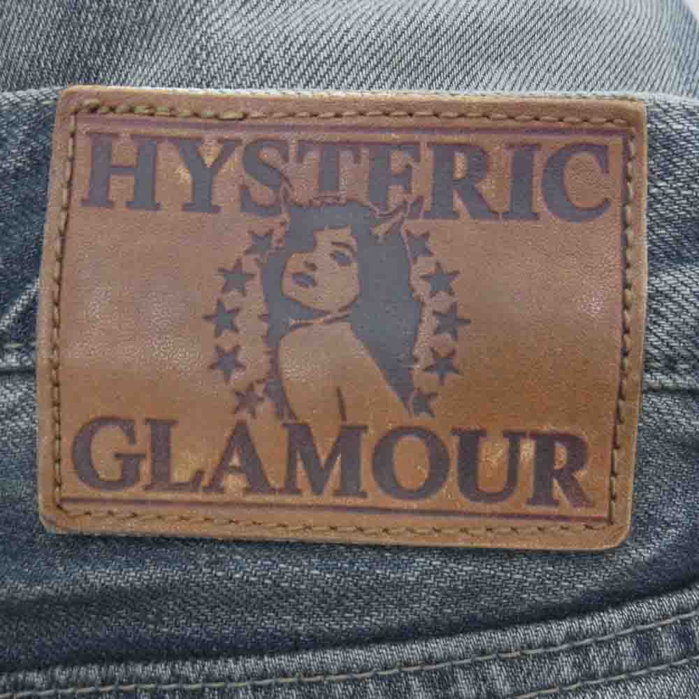 HYSTERIC GLAMOUR ヒステリックグラマー 0212AP03 SP加工 WR スタッズ ダメージ デニム パンツ インディゴブルー系【中古】