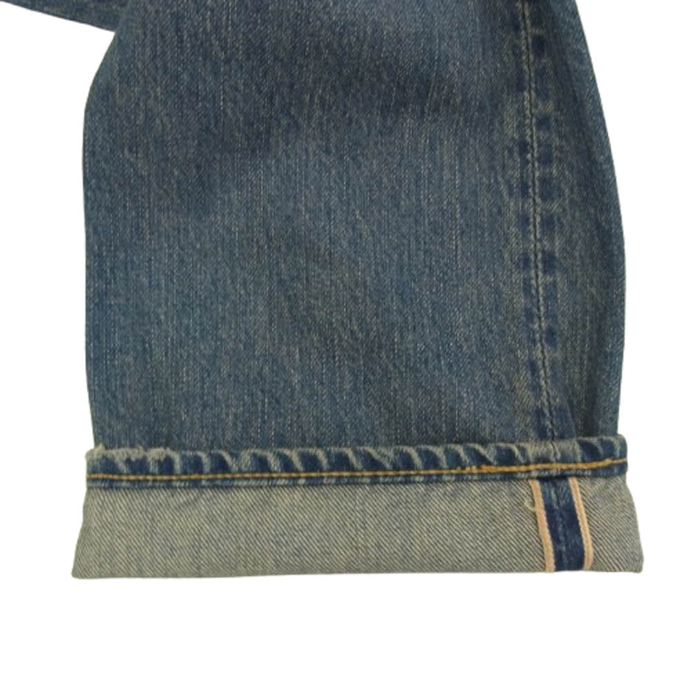 HYSTERIC GLAMOUR ヒステリックグラマー 0212AP03 SP加工 WR スタッズ ダメージ デニム パンツ インディゴブルー系【中古】