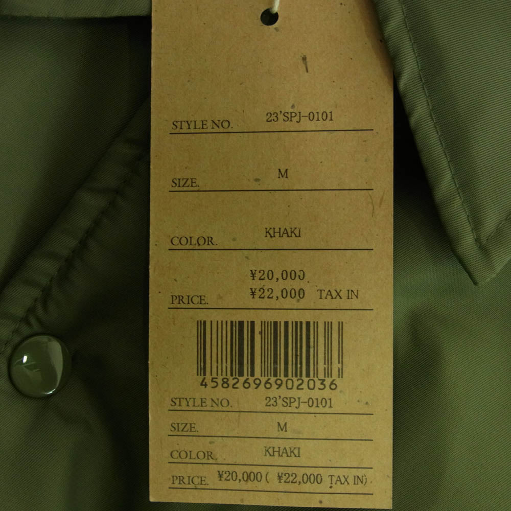 RATS ラッツ BOA COACH JKT SOLIDARITY(KHAKI) ボア コーチ ジャケット カーキ系 M【極上美品】【中古】