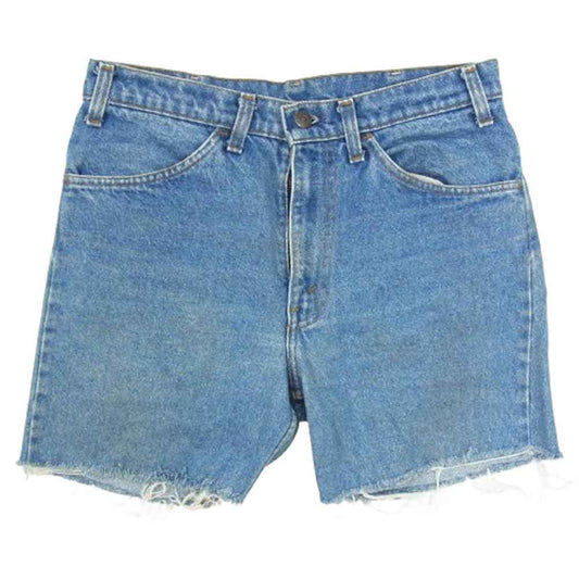 Levi's リーバイス 80s ヴィンテージ オレンジタブ 519-0217 カットオフ デニム ショーツ ハーフパンツ インディゴブルー系 32【中古】