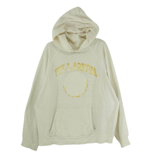 Champion チャンピオン 80s トリコタグ後期 ヴィンテージ Villanova University カレッジプリント プルオーバーパーカー ホワイト系 L【中古】