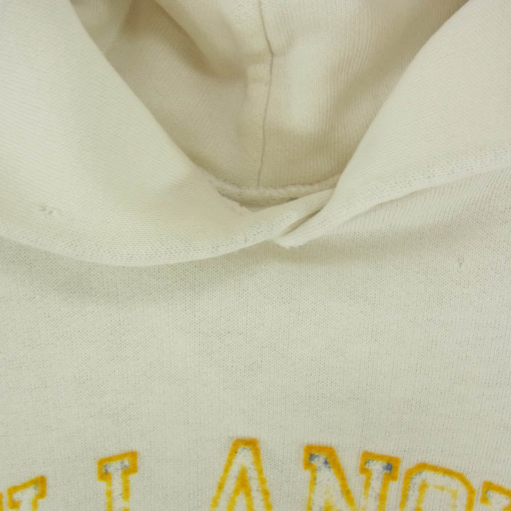 Champion チャンピオン 80s トリコタグ後期 ヴィンテージ Villanova University カレッジプリント プルオーバーパーカー ホワイト系 L【中古】