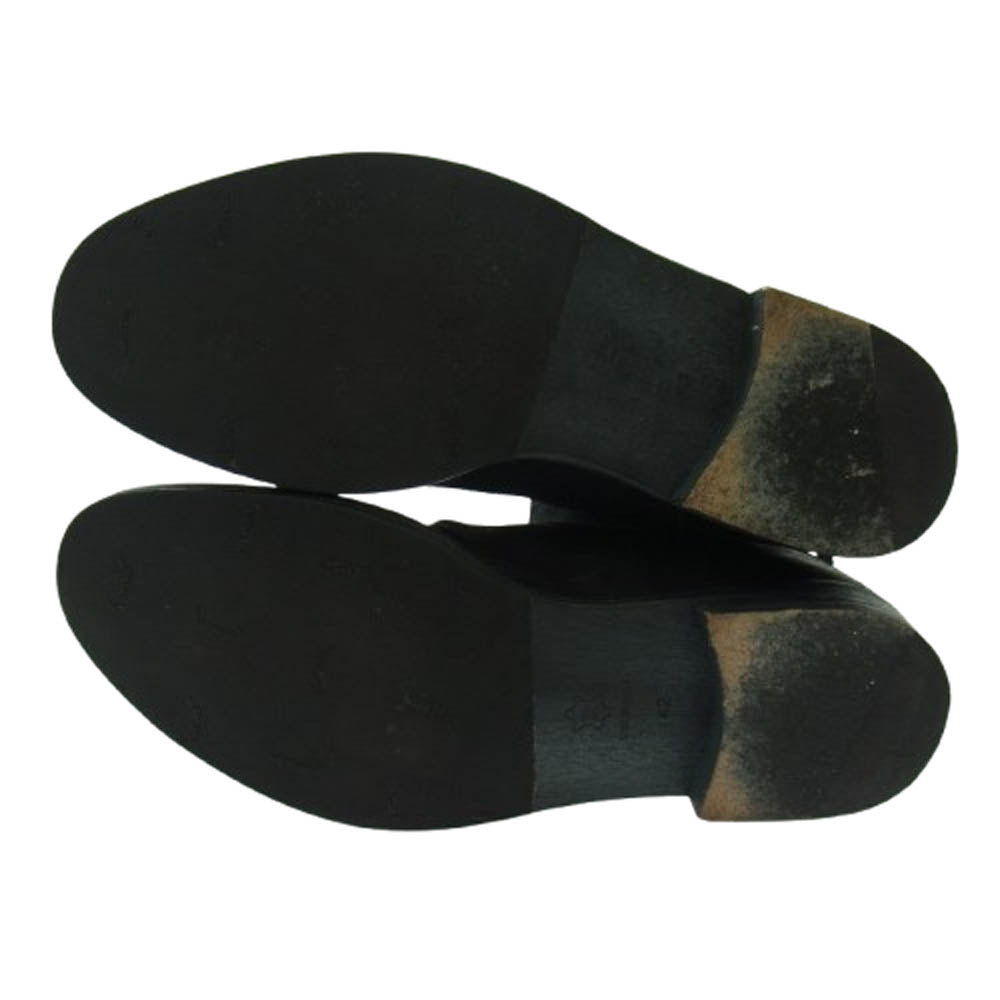 PADRONE パドローネ ヌバック バックジップ レザー ブーツ シューズ ブラック系 42【中古】