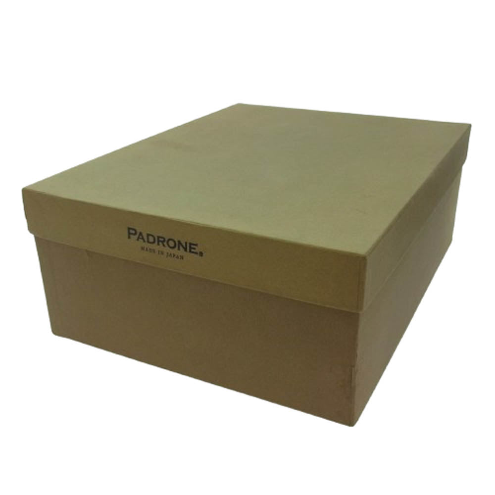 PADRONE パドローネ ヌバック バックジップ レザー ブーツ シューズ ブラック系 42【中古】