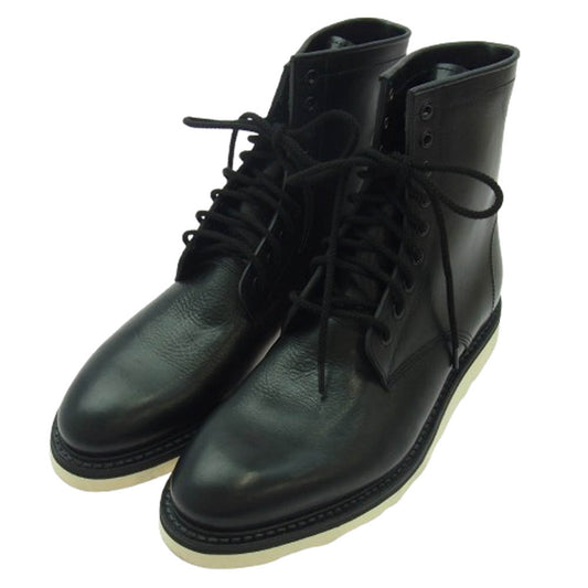 MINEDENIM マインデニム MGK-002 Leather Zipper Unit Military Boots レザー ジッパー ミリタリー ブーツ ブラック系 40【極上美品】【中古】