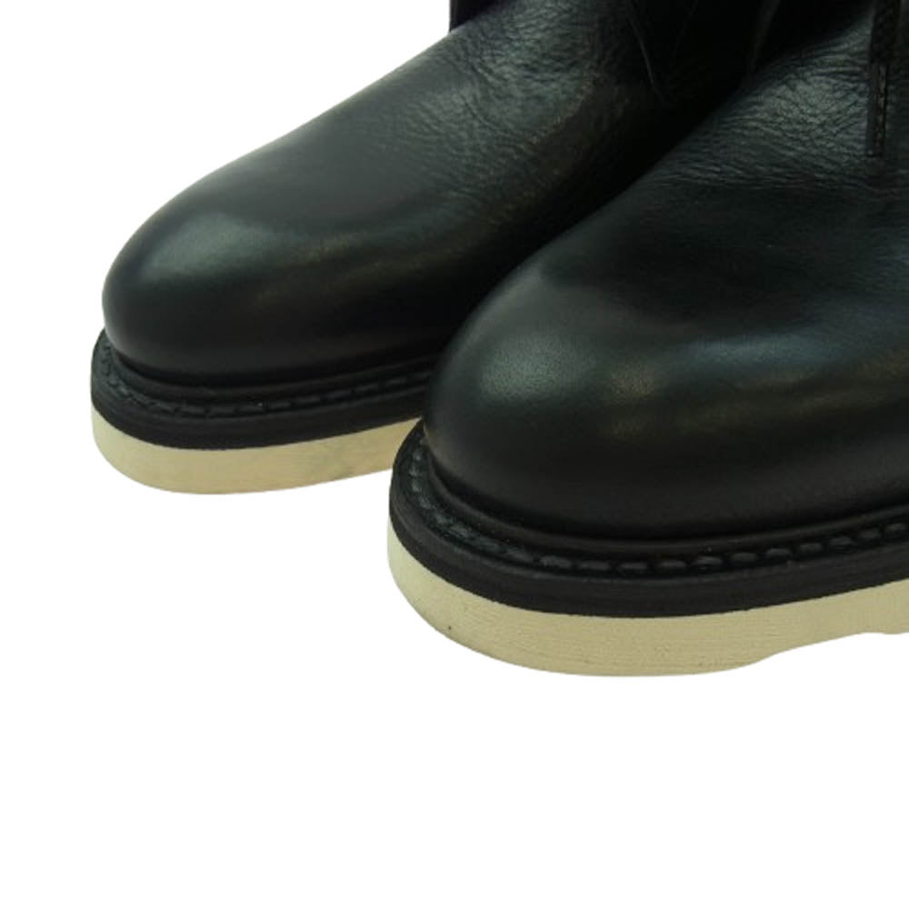 MINEDENIM マインデニム MGK-002 Leather Zipper Unit Military Boots レザー ジッパー ミリタリー ブーツ ブラック系 40【極上美品】【中古】