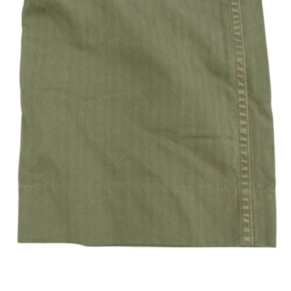 RRL ダブルアールエル ミリタリー ファティーグ ベイカー サイドアジャストボタン パンツ ヘリンボーン カーキ系 30【中古】