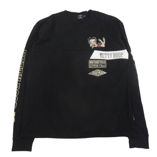 ブレイブマン BETTY BOOP ベティちゃん ロング スリーブ カットソー ブラック系 XXL【中古】
