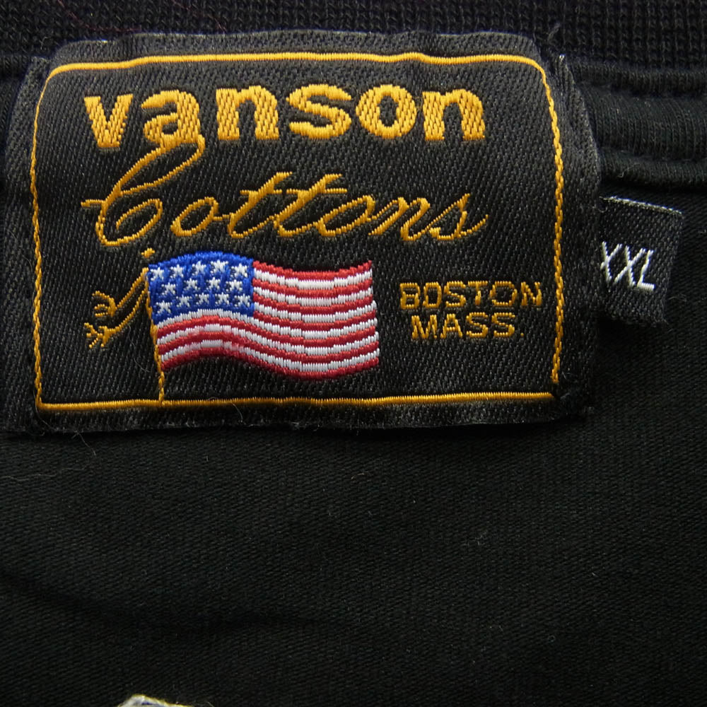 VANSON バンソン ×CROWS×WORST クローズ デスラビット ロングスリーブカットソー ブラック系 XXL【中古】