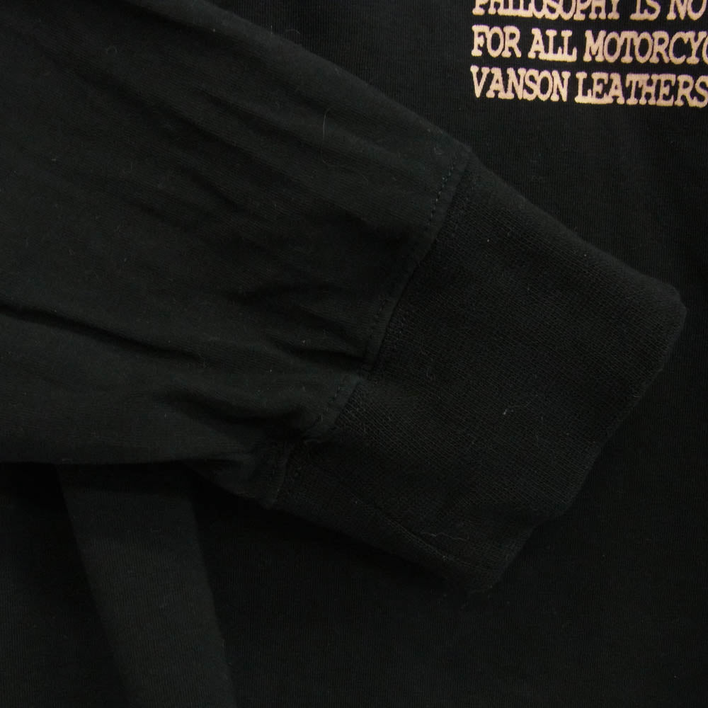 VANSON バンソン ×CROWS×WORST クローズ デスラビット ロングスリーブカットソー ブラック系 XXL【中古】