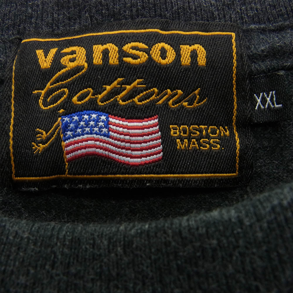 VANSON バンソン × TOM AND JERRY トムとジェリー ロング スリーブ カットソー ダークグレー系 XXL【中古】