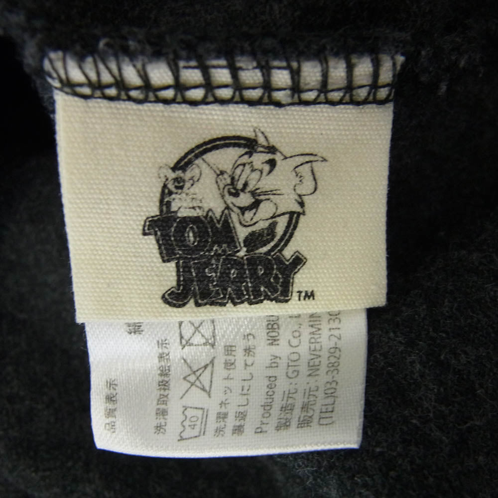 VANSON バンソン × TOM AND JERRY トムとジェリー ロング スリーブ カットソー ダークグレー系 XXL【中古】