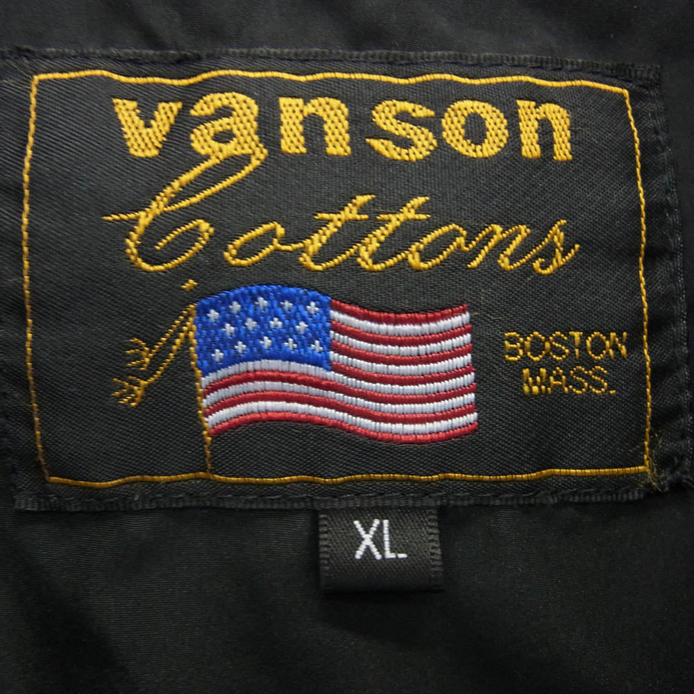 VANSON バンソン DENIM デニム コーチ ジャケット インディゴブルー系 XL【中古】