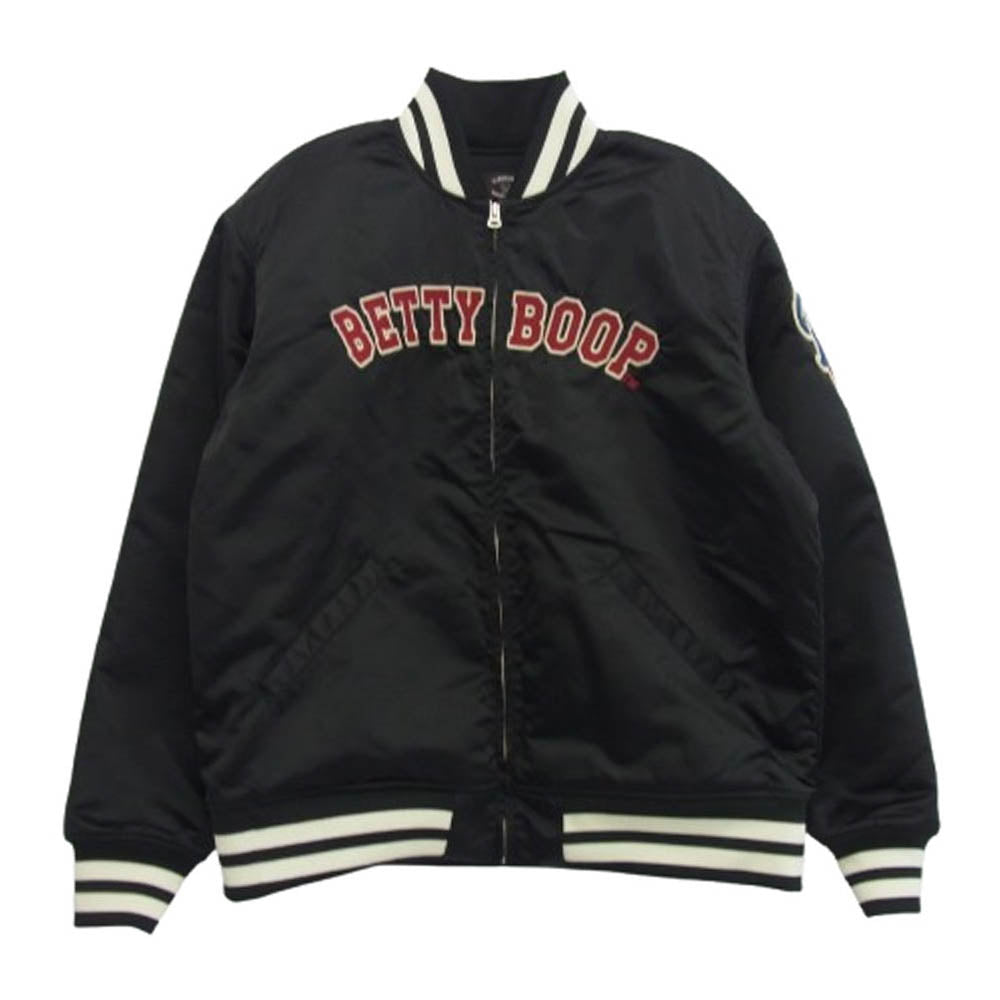 ブレイブマン BETTY BOOP ベティちゃん スタジアム ジャケット ブラック系 XXL【中古】