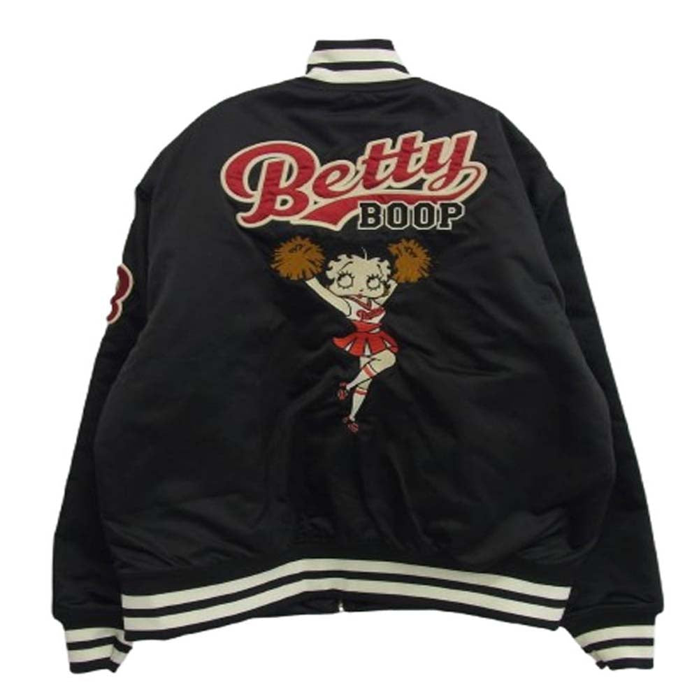 ブレイブマン BETTY BOOP ベティちゃん スタジアム ジャケット ブラック系 XXL【中古】