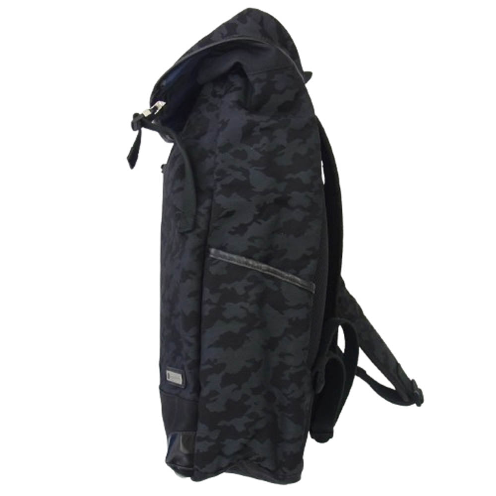 プロスペリティ カモフラ リュック バックパック バッグ ブラック系【中古】