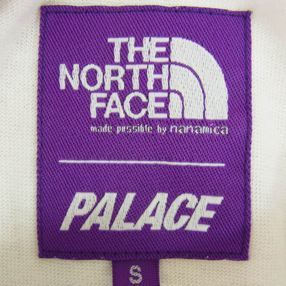 THE NORTH FACE ノースフェイス 21SS NT3127N PURPLE LABEL パープルレーベル × PALACE パレス L/S Graphic Tee グラフィックTシャツ 長袖 ホワイト系 S【中古】