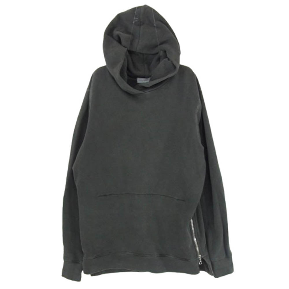 ジョンエリオット サイドジップ プルオーバー フーディー パーカー チャコール系 1【中古】