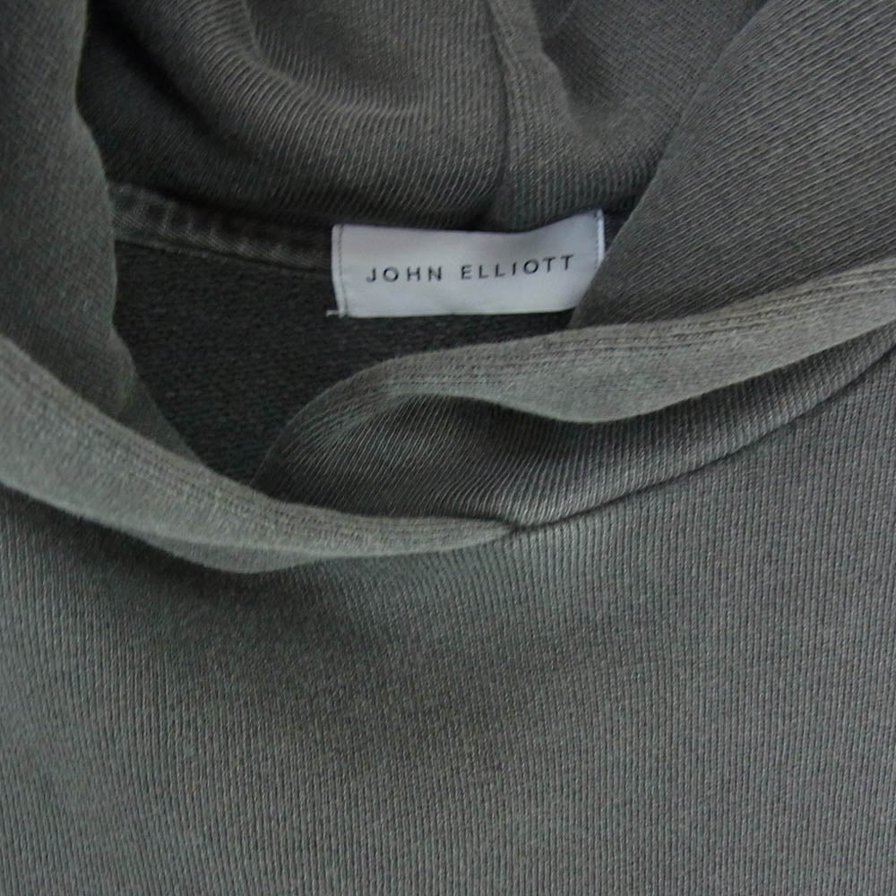 ジョンエリオット サイドジップ プルオーバー フーディー パーカー チャコール系 1【中古】