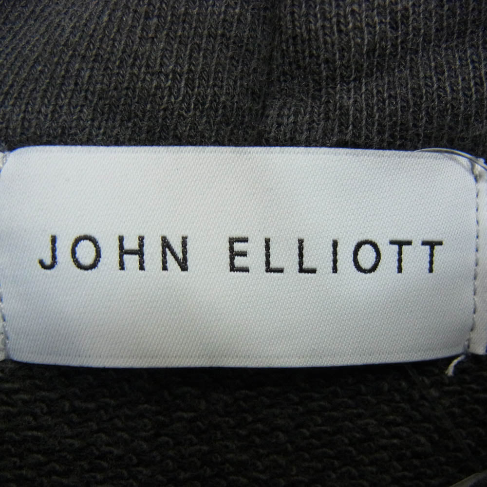 ジョンエリオット サイドジップ プルオーバー フーディー パーカー チャコール系 1【中古】