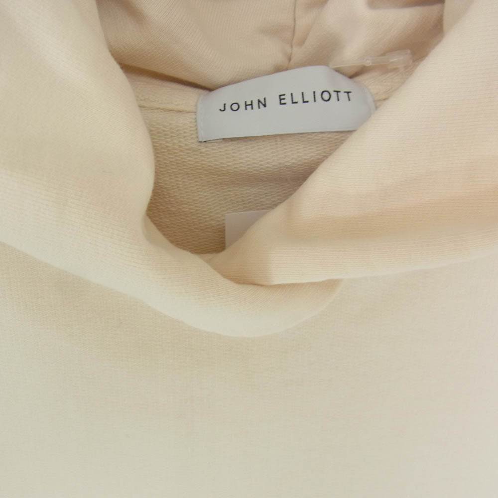 ジョンエリオット プルオーバー フーディー パーカー オフホワイト系【中古】