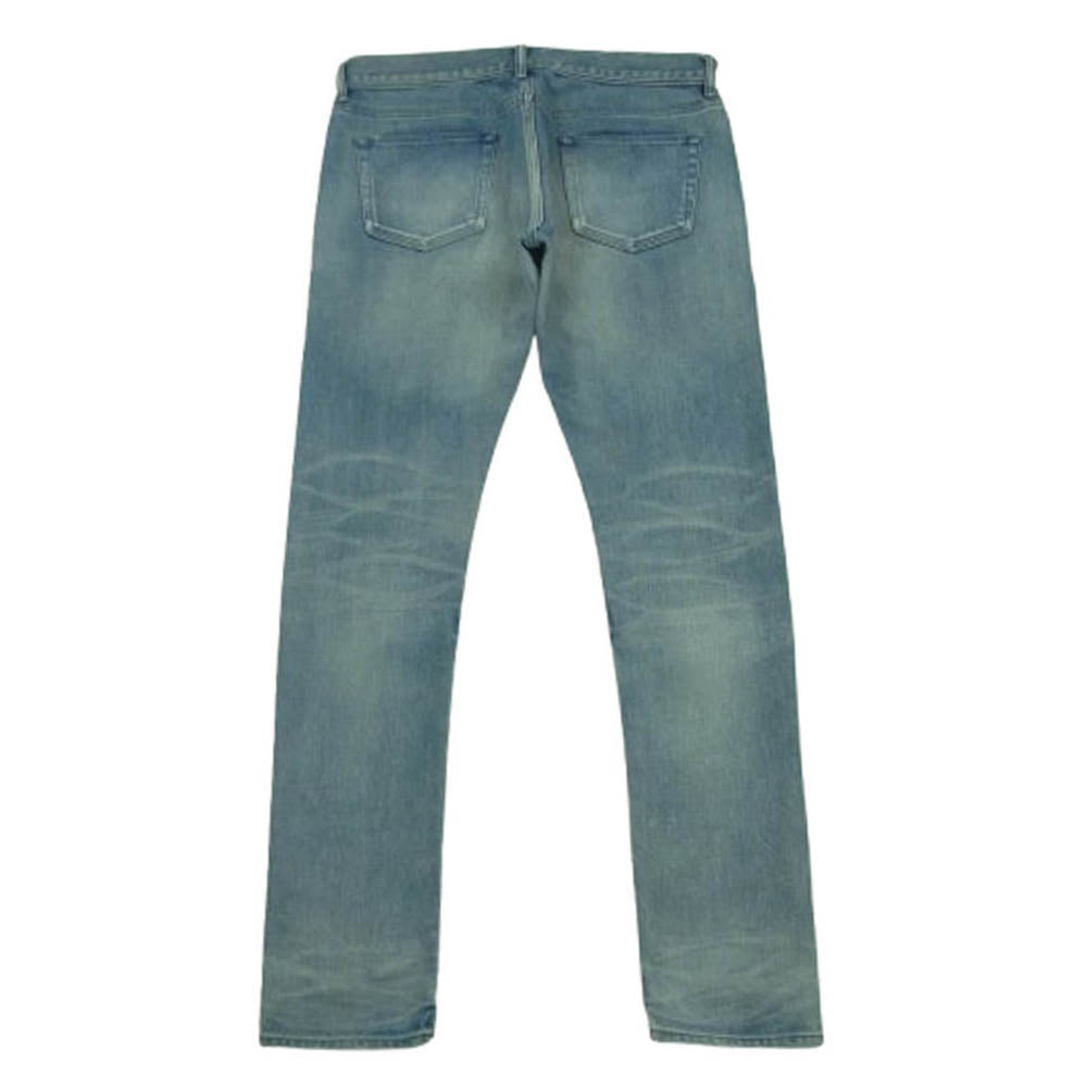 ジョンエリオット ボタンフライ ダメージ デニム パンツ コットン ポリウレタン 日本製 インディゴブルー系 31【中古】