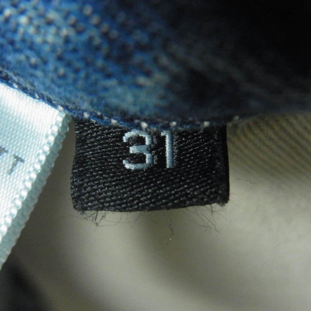 ジョンエリオット ボタンフライ ダメージ デニム パンツ コットン ポリウレタン 日本製 インディゴブルー系 31【中古】