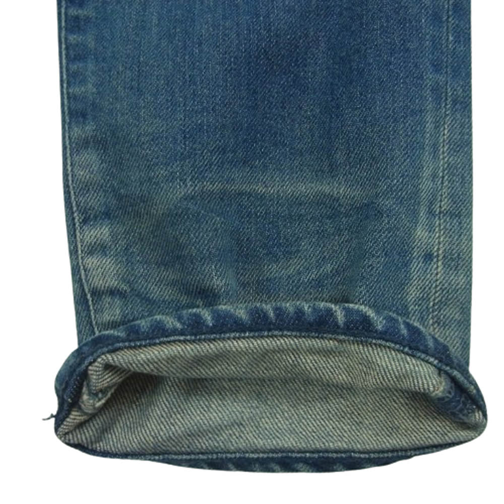ジョンエリオット ボタンフライ デニム パンツ コットン ポリウレタン 日本製 インディゴブルー系 32【中古】
