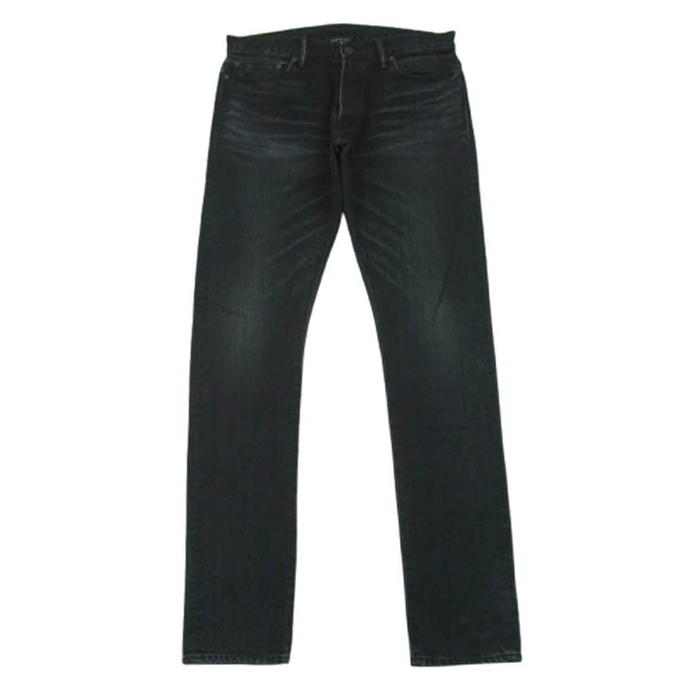 ジョンエリオット ボタンフライ ブラック デニム パンツ コットン ポリウレタン 日本製 ブラック系 30【中古】