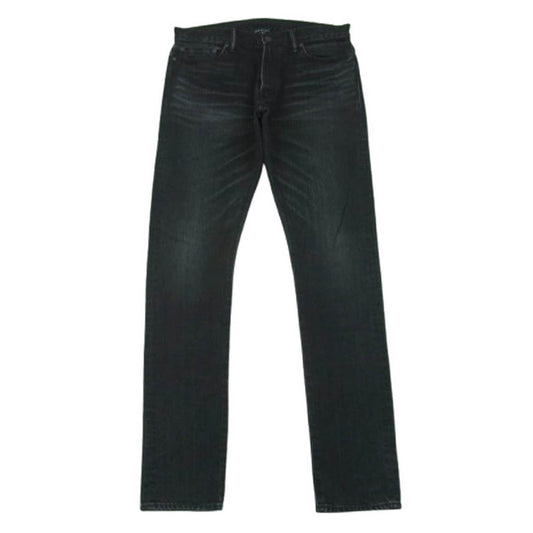 ジョンエリオット ボタンフライ ブラック デニム パンツ コットン ポリウレタン 日本製 ブラック系 30【中古】