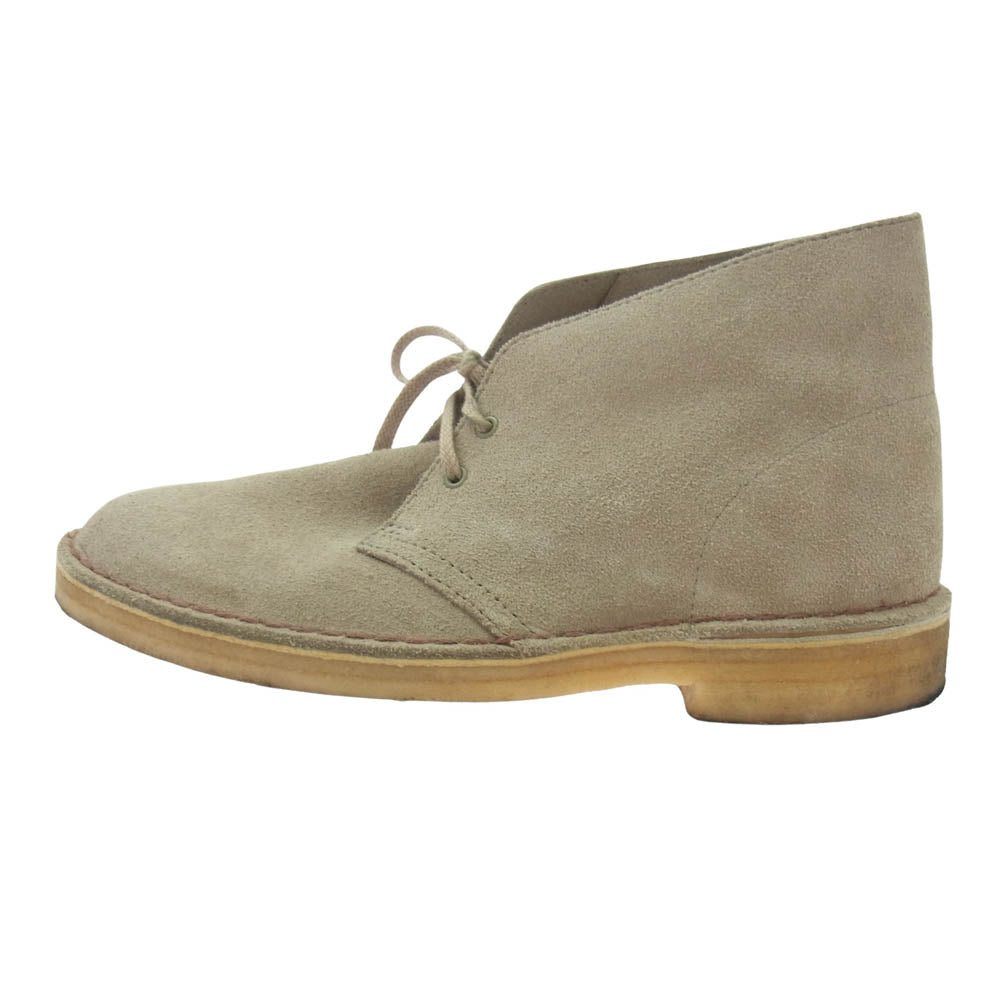 Clarks クラークス スエード レースアップ デザート チャッカブーツ ベージュ系 6.5【中古】
