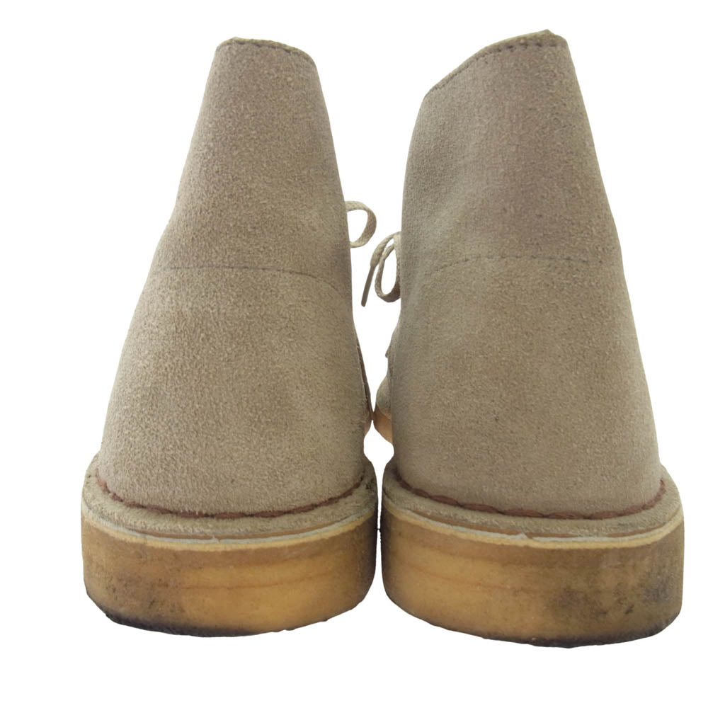 Clarks クラークス スエード レースアップ デザート チャッカブーツ ベージュ系 6.5【中古】
