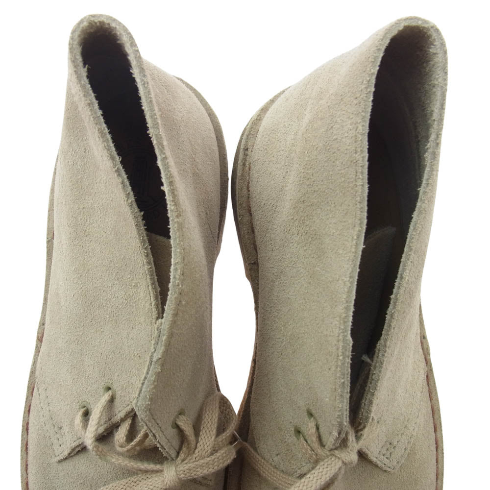 Clarks クラークス スエード レースアップ デザート チャッカブーツ ベージュ系 6.5【中古】