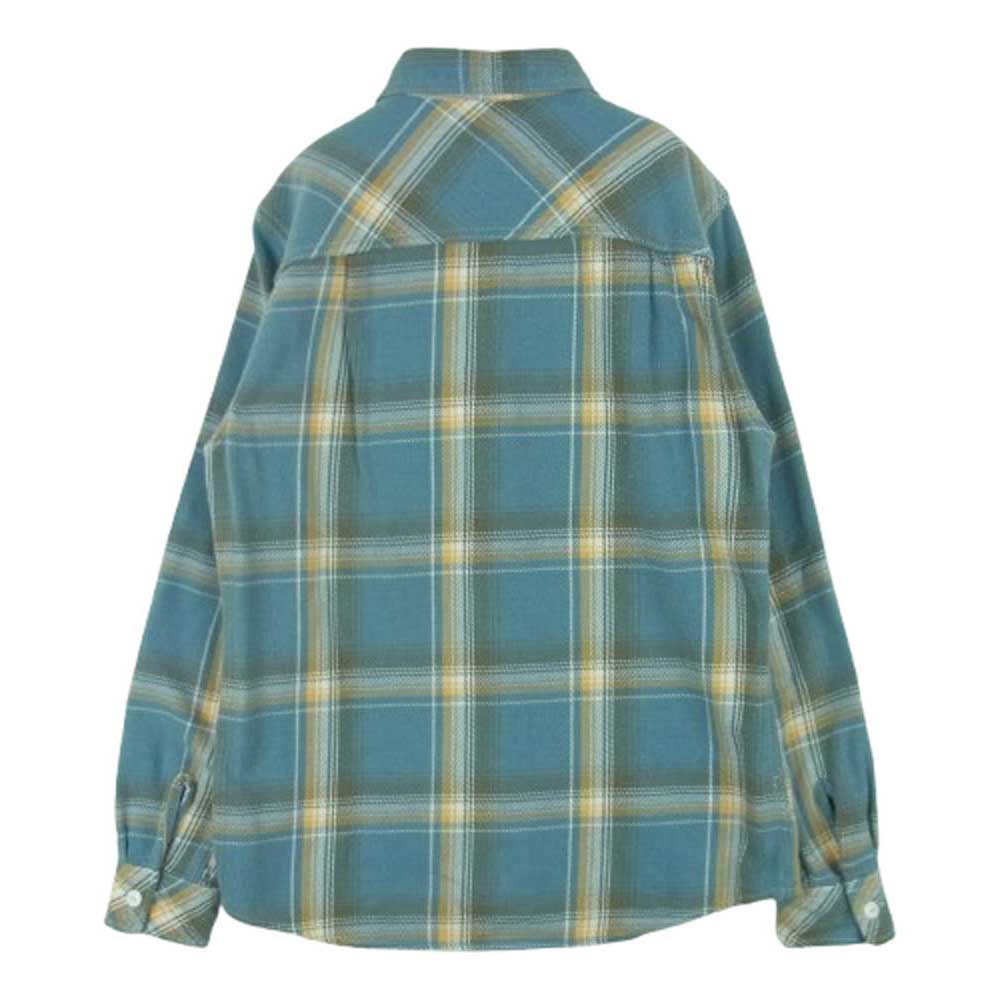 Ron Herman ロンハーマン 2820700110 1071 長袖 チェック ネル シャツ コットン 日本製 ライトブルー系 イエロー系 S【中古】