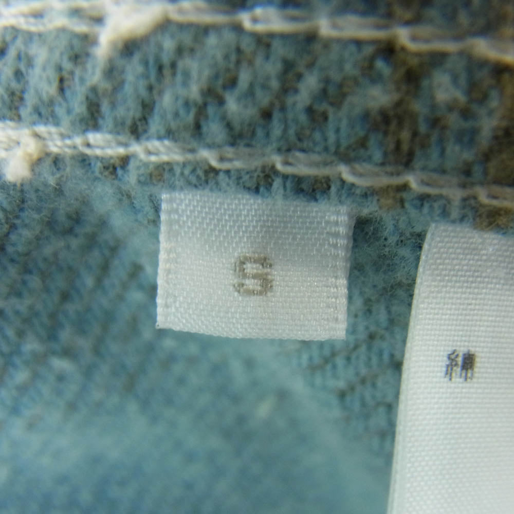 Ron Herman ロンハーマン 2820700110 1071 長袖 チェック ネル シャツ コットン 日本製 ライトブルー系 イエロー系 S【中古】