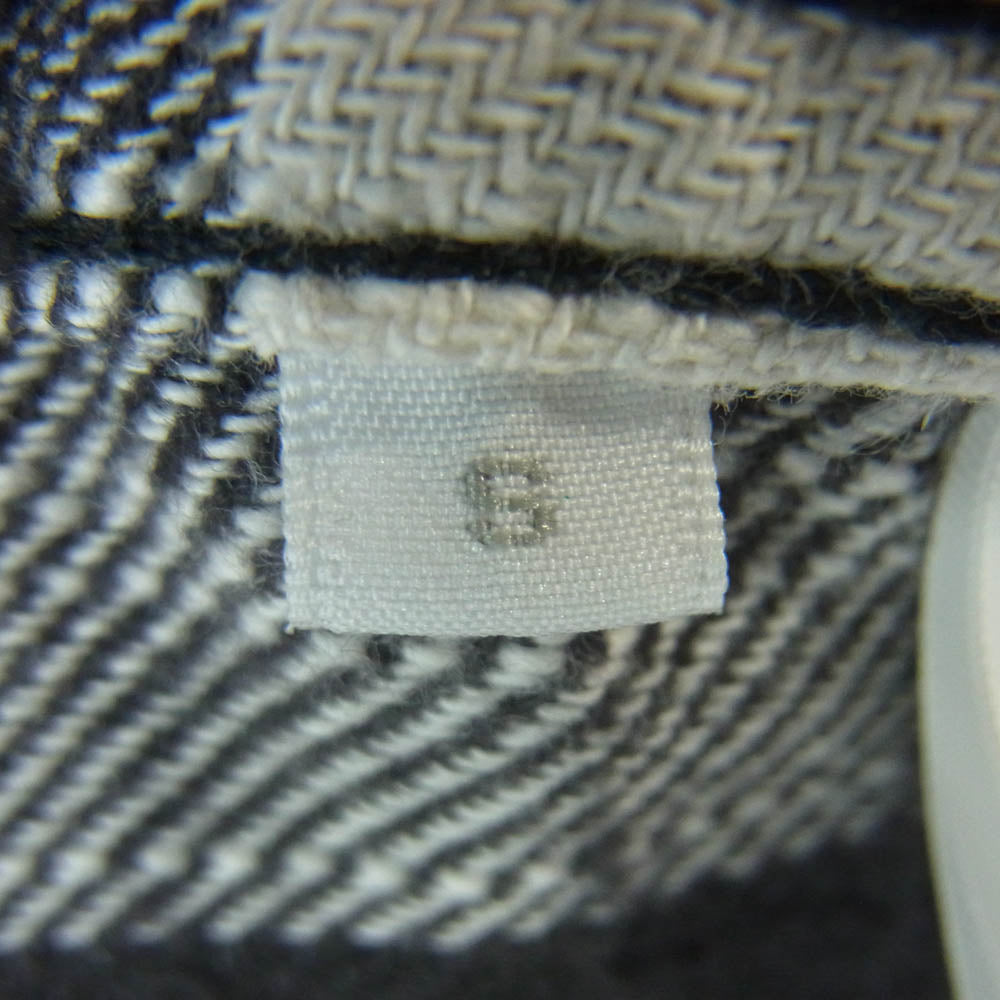 Ron Herman ロンハーマン 2720700044 1071 長袖 チェック ネル シャツ コットン 日本製 ブラック系 ホワイト系 S【中古】