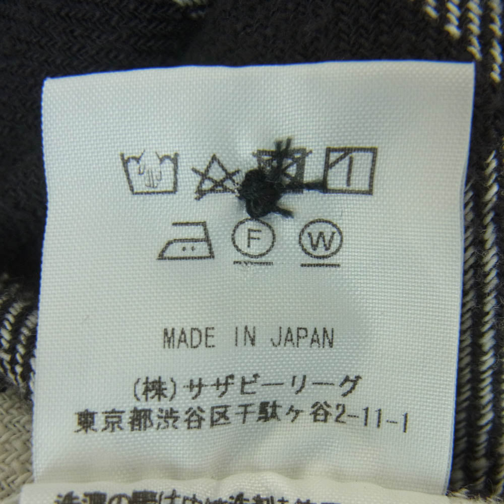 Ron Herman ロンハーマン 2720700044 1071 長袖 チェック ネル シャツ コットン 日本製 ブラック系 ホワイト系 S【中古】