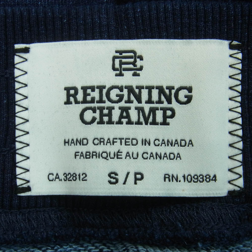 REIGNING CHAMP レイニングチャンプ ウォッシュ加工 インディゴ スウェット パンツ コットン インディゴブルー系 S【中古】