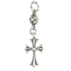 CHROME HEARTS クロムハーツ（原本無） CHARM 1B TINY CH CROSS チャーム 1ボール タイニーCH クロス ネックレス ペンダント シルバー系【中古】